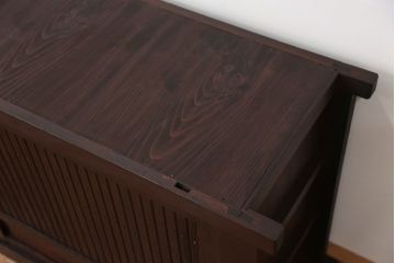 アンティーク家具　古民具・骨董　重厚!シックな六尺水屋箪笥(食器棚)