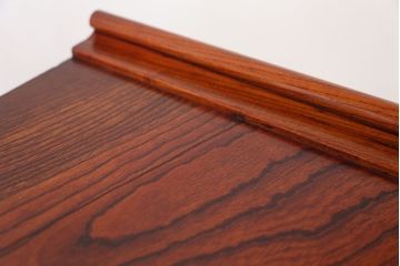 アンティーク家具　現代物　特別注文造り　総ケヤキ玉杢ウルシ塗り飾り棚(茶棚)