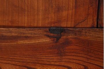 アンティーク家具　現代物　特別注文造り　総ケヤキ玉杢ウルシ塗り飾り棚(茶棚)