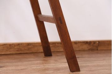 アンティーク雑貨　アンティーク　美品!古いナラ材の脚立(ウッドラダー、ステップ)