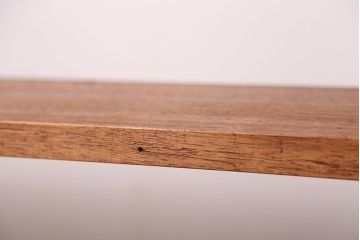アンティーク家具　☆天板一枚板!古い木の鉄脚長イス(1)(ベンチ・長椅子)