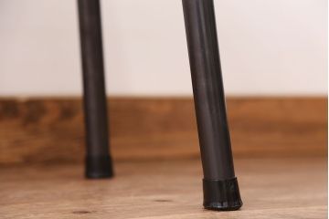 アンティーク家具　☆天板一枚板!古い木の鉄脚長イス(3)(ベンチ・長椅子)