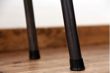 アンティーク家具　☆天板一枚板!古いケヤキ材の鉄脚ベンチ(長イス・長椅子)
