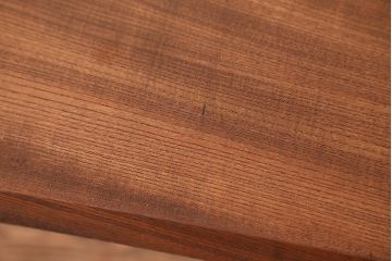 アンティーク家具　☆天板一枚板!古いケヤキ材の鉄脚ベンチ(長イス・長椅子)?