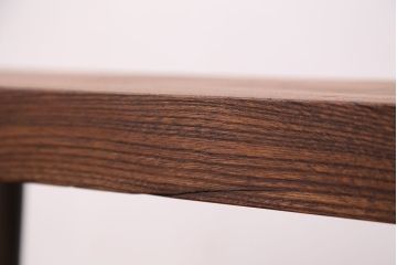 アンティーク家具　☆天板一枚板!古いケヤキ材の鉄脚ベンチ(長イス・長椅子)?