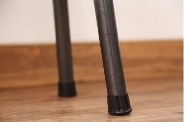 アンティーク家具　☆天板一枚板!古いケヤキ材の鉄脚ベンチ(長イス・長椅子)?