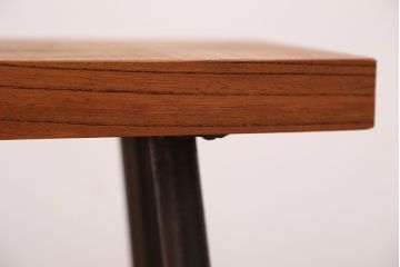 アンティーク家具　☆天板一枚板!古いケヤキ材の鉄脚ベンチ(長イス・長椅子)?