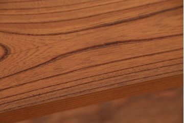 アンティーク家具　☆天板一枚板!古いケヤキ材の鉄脚ベンチ(長イス・長椅子)
