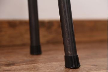 アンティーク家具　☆天板一枚板!古いケヤキ材の鉄脚ベンチ(長イス・長椅子)