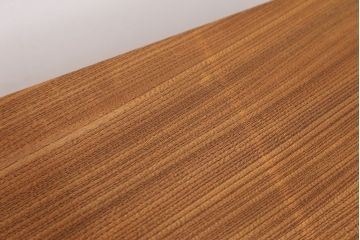 アンティーク家具　天板一枚板!古いケヤキ材の鉄脚ベンチ(長イス・長椅子)?