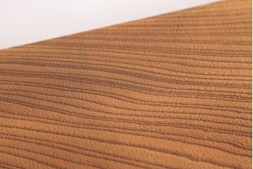 アンティーク家具　天板一枚板!古いケヤキ材の鉄脚ベンチ(長イス・長椅子)?