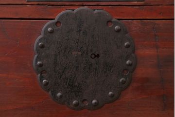 アンティーク家具　古民具・骨董☆二段重ね観音開き時代箪笥