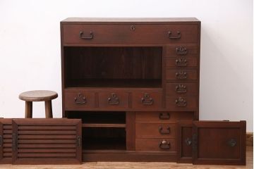 アンティーク家具　古民具・骨董　上品な関西帳場箪笥