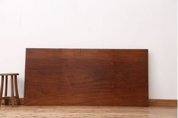 アンティーク家具　古いカバ材　一枚板(テーブル、古材、材料)