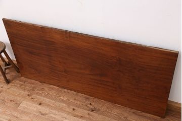 アンティーク家具　古いカバ材　一枚板(テーブル、古材、材料)