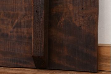 アンティーク家具　古いカバ材　一枚板(テーブル、古材、材料)