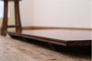 アンティーク家具　古いカバ材　一枚板(テーブル、古材、材料)