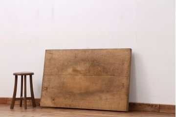 アンティーク雑貨　アンティーク　使い込まれた栗材の天板(作業台、テーブル、古材、材料)