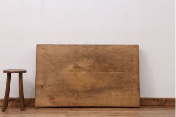 アンティーク雑貨　アンティーク　使い込まれた栗材の天板(作業台、テーブル、古材、材料)