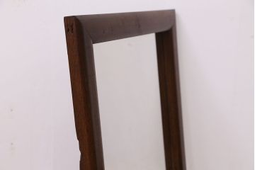 アンティーク雑貨　古い木の小振りな鏡(ミラー)