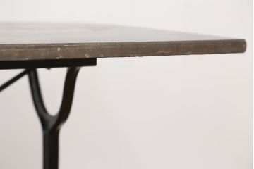 中古　大理石風鉄脚テーブル