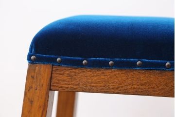 美品!古い木の角スツール(椅子・イス)　