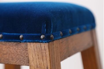 美品!古い木の角スツール(椅子・イス)　
