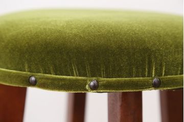 美品!古い木の丸椅子(スツール・イス)　
