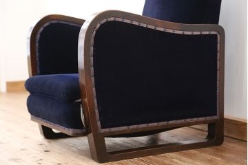 アンティーク家具　大正ロマン、古い洋館の1人掛けソファ?(椅子・イス)　　