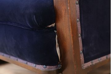 アンティーク家具　大正ロマン、古い洋館の1人掛けソファ?(椅子・イス)　　