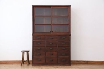 極上美品!状態抜群の作りの上質な四尺引き出し収納棚(薬箪笥)