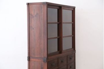 極上美品!状態抜群の作りの上質な四尺引き出し収納棚(薬箪笥)