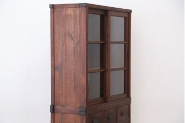 極上!美品!状態抜群の作りの上質な三尺引き出し収納棚(薬箪笥)