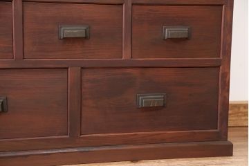 極上!美品!状態抜群の作りの上質な三尺引き出し収納棚(薬箪笥)