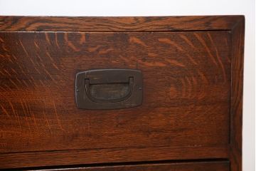 アンティーク家具　アンティーク　古いナラ材の上質なチェスト