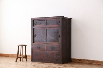 アンティーク家具　古民具・骨董　明治時代の時代箪笥