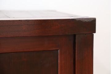 アンティーク家具　古民具・骨董　味のあるシンプルな収納棚(下駄箱、水屋箪笥)