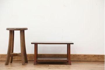 アンティーク家具　総欅!木目の素晴らしい花台