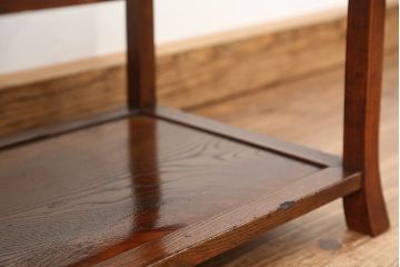 アンティーク家具　総欅!木目の素晴らしい花台