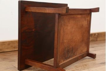 アンティーク家具　総欅!木目の素晴らしい花台