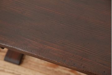 アンティーク家具　★古民具・骨董　大きな脚付き一枚板(テーブル・作業台)