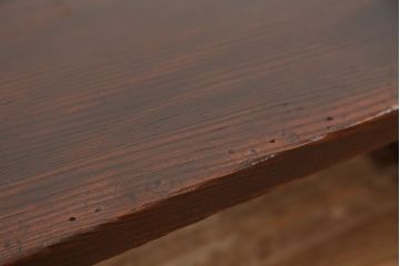 アンティーク家具　★古民具・骨董　大きな脚付き一枚板(テーブル・作業台)