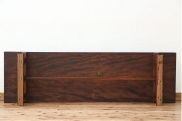 アンティーク家具　★古民具・骨董　大きな脚付き一枚板(テーブル・作業台)