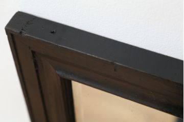 アンティーク雑貨　古い薬局のシックな鏡(ミラー・姿見)