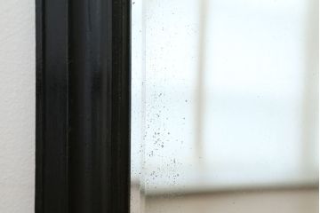 アンティーク雑貨　古い薬局のシックな鏡(ミラー・姿見)