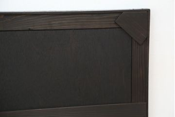 アンティーク雑貨　古い薬局のシックな鏡(ミラー・姿見)