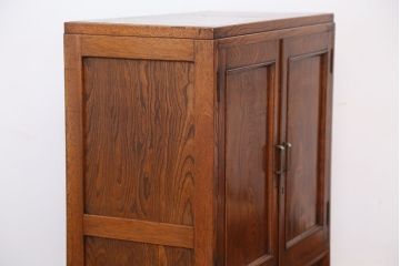 アンティーク家具　前面欅!木目の素晴らしい本箱