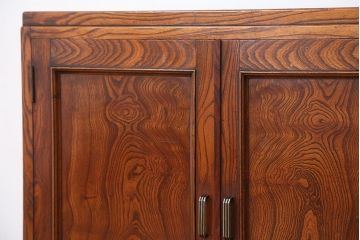 アンティーク家具　前面欅!木目の素晴らしい本箱