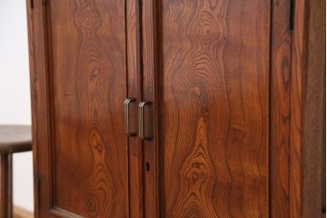アンティーク家具　前面欅!木目の素晴らしい本箱
