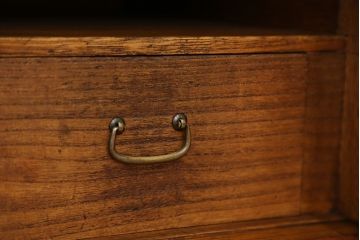 アンティーク家具　前面欅!木目の素晴らしい本箱